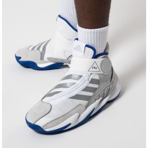 Adidas Crazy BYW HU PW 0 To 60 ,11.5MensBasketball Shoe White Sneaker Trainer. - Picture 2 of 15